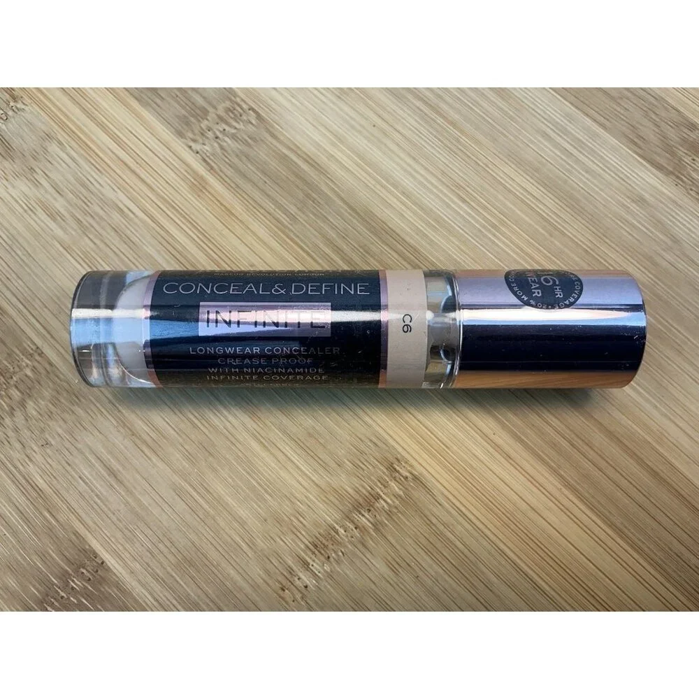 Revolution Conceal & Define Infinite Concealer Color C6 0.30 Fl. Oz. NIP